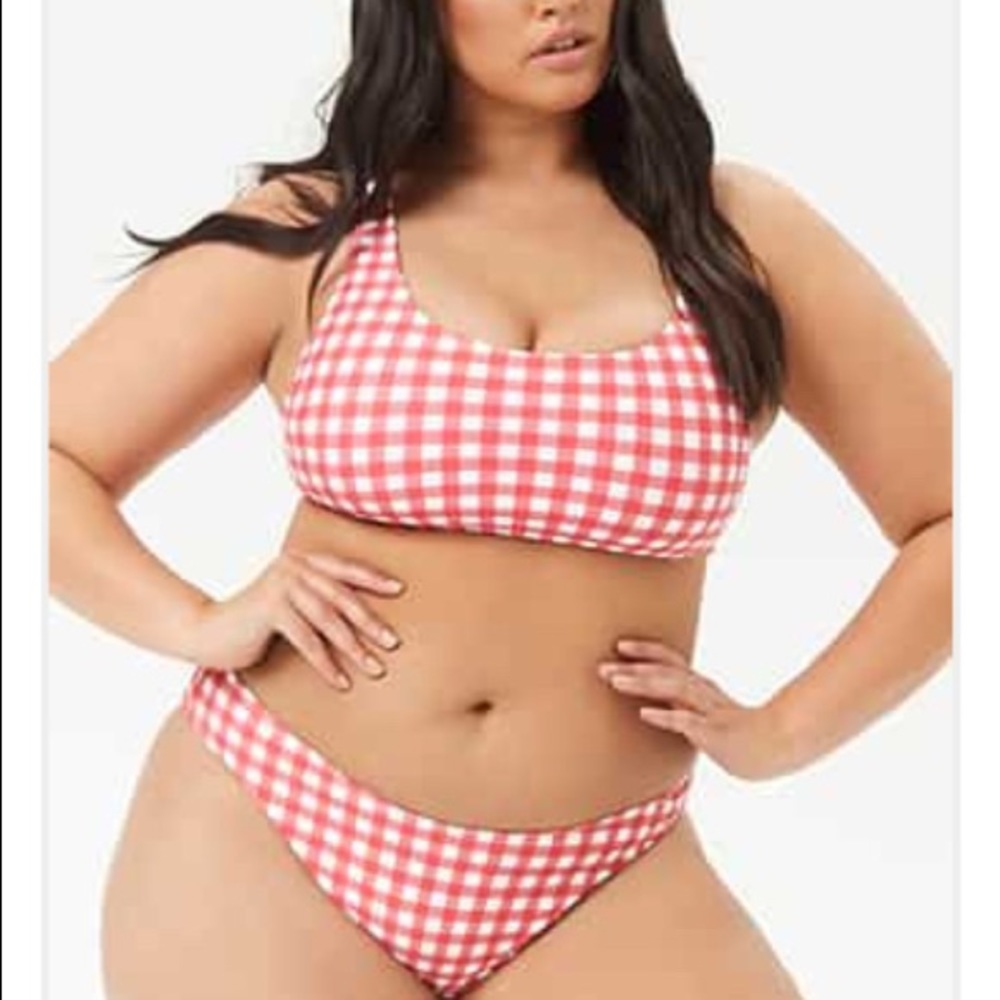 👙 Size 3X Forever 21 Bikini Set in Red and White